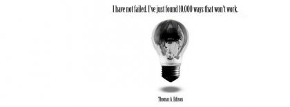 Thomas Edison Quote Facebook Covers